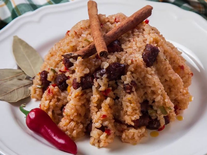Rice With Oriental Sausage