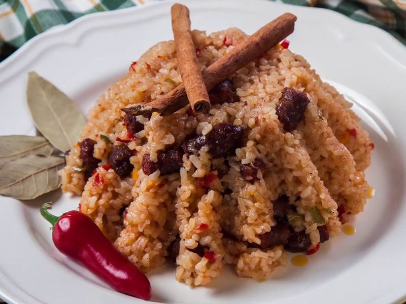 Rice With Oriental Sausage
