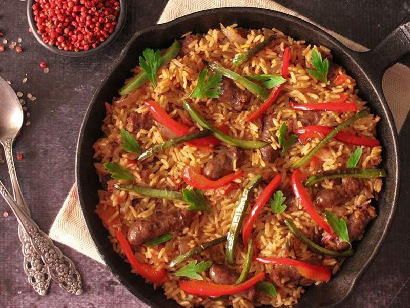 Rice With Oriental Sausage