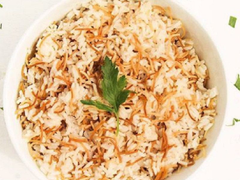Rice With Vermicelli And Turmeric