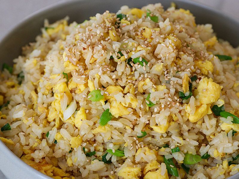 Rice With Fried Fish Fillet Meal