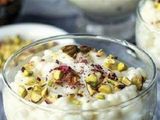 Rice pudding with nuts