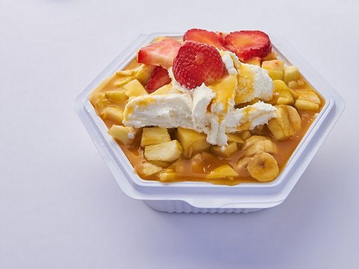 Banana with Rice Pudding