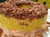 Rice With Minced Meat And Red Sauce Platter