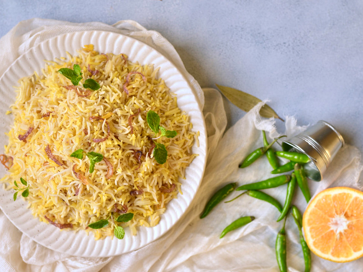 Plain basmati rice