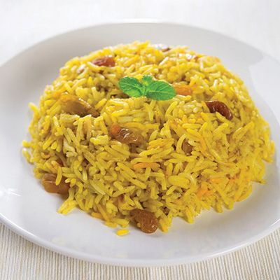Basmati rice with raisins