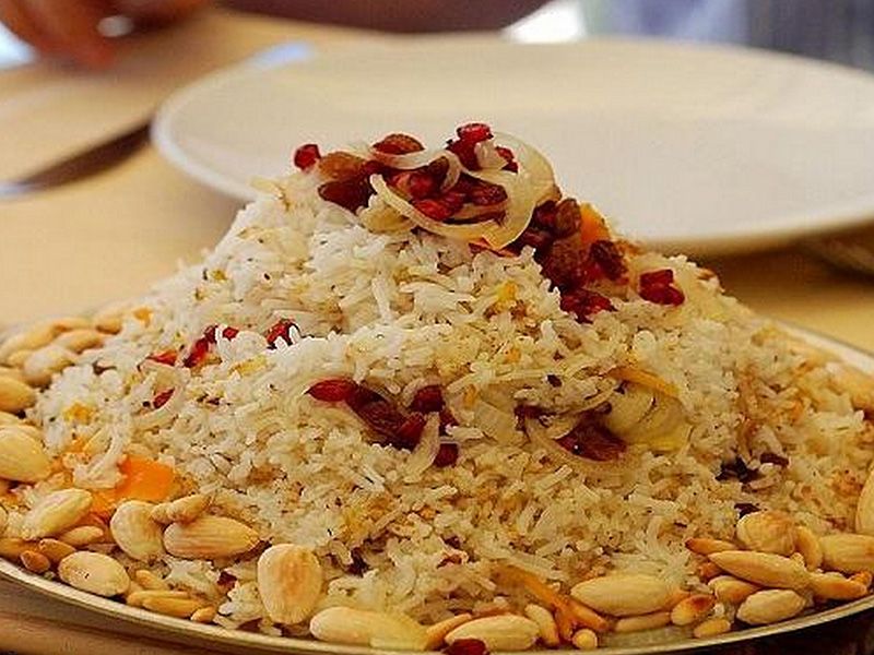 Basmati rice with nuts