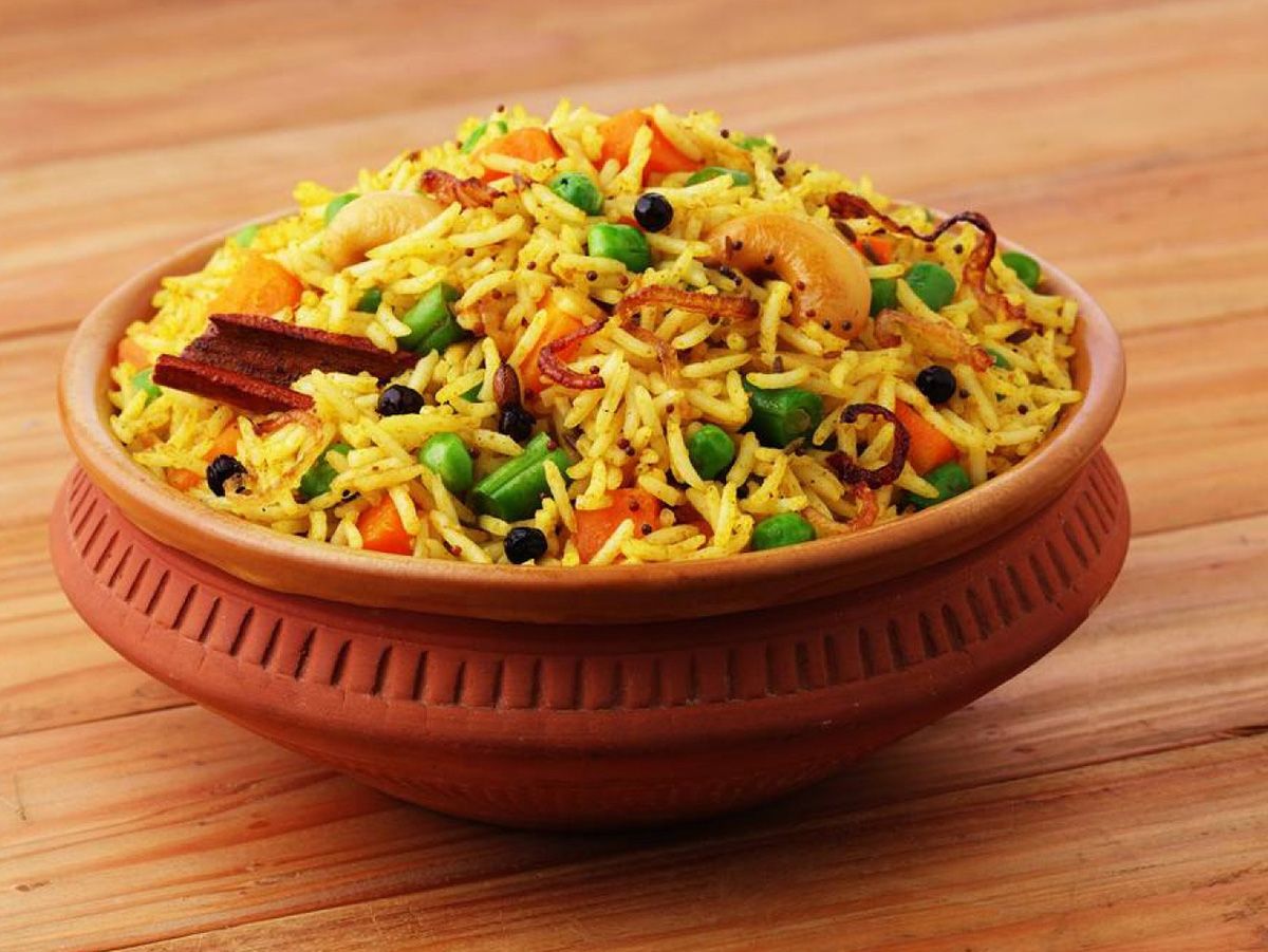 Basmati rice plate