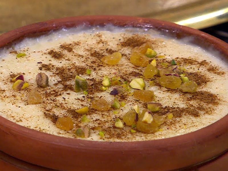 Rice Pudding With Qeshta