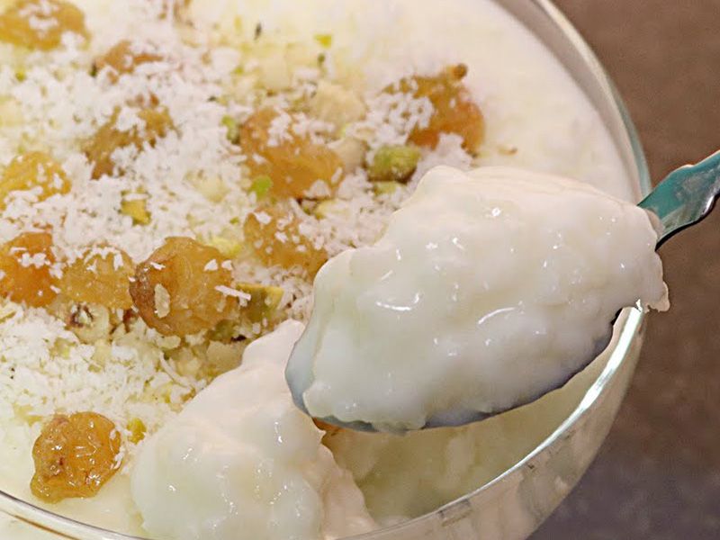 Rice Pudding With Nuts