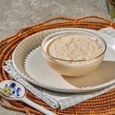 Plain rice pudding