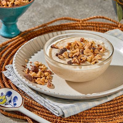 Rice pudding with nuts
