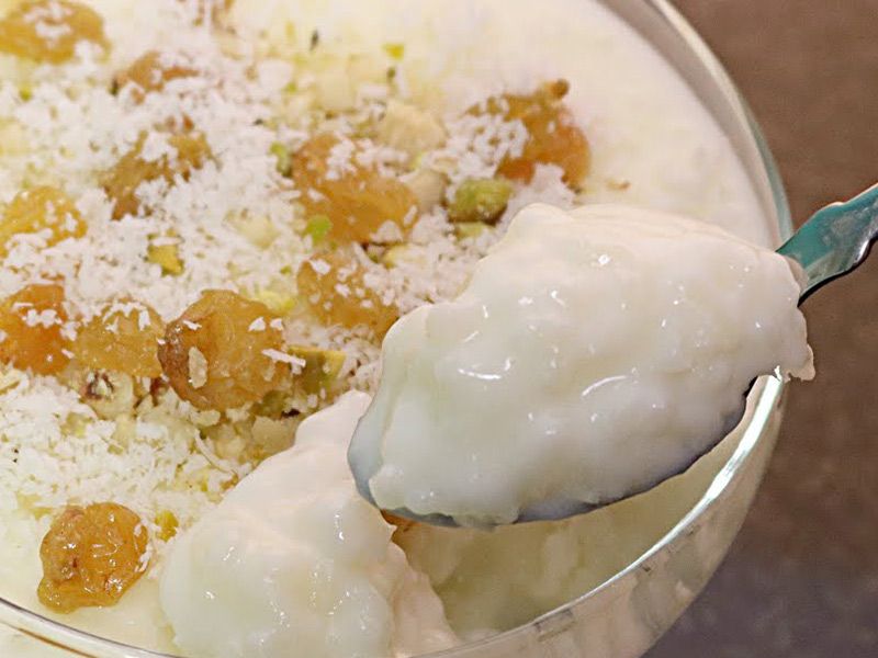 Rice Pudding With Nuts