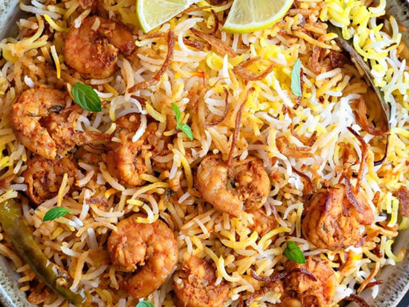 Large Shrimp Rice Platter