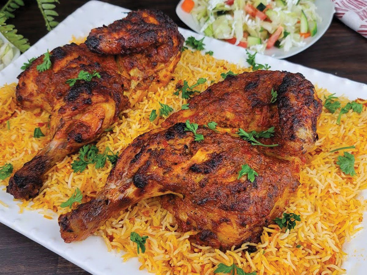 Dish Chicken BBQ rice