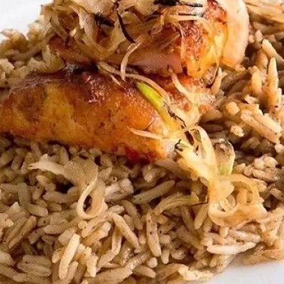 Sayadeya rice with Squid