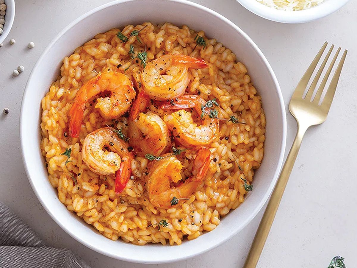 Sayadiyah rice with shrimp