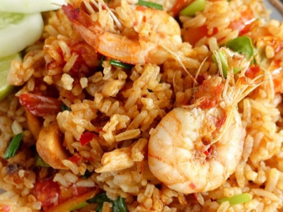 Shrimp with Sayadaia Rice