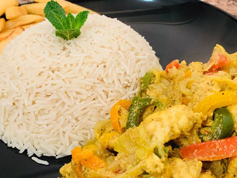 Rice With Chicken Fajita
