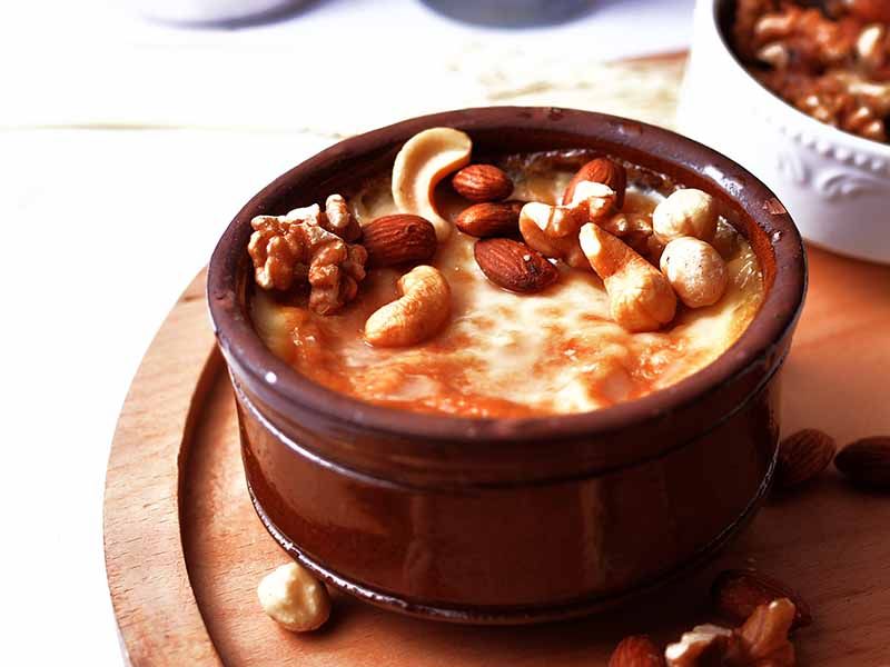 Oven Rice Pudding With Nuts