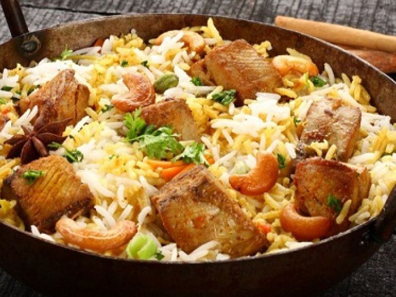 Rice With Fish Fillet Platter