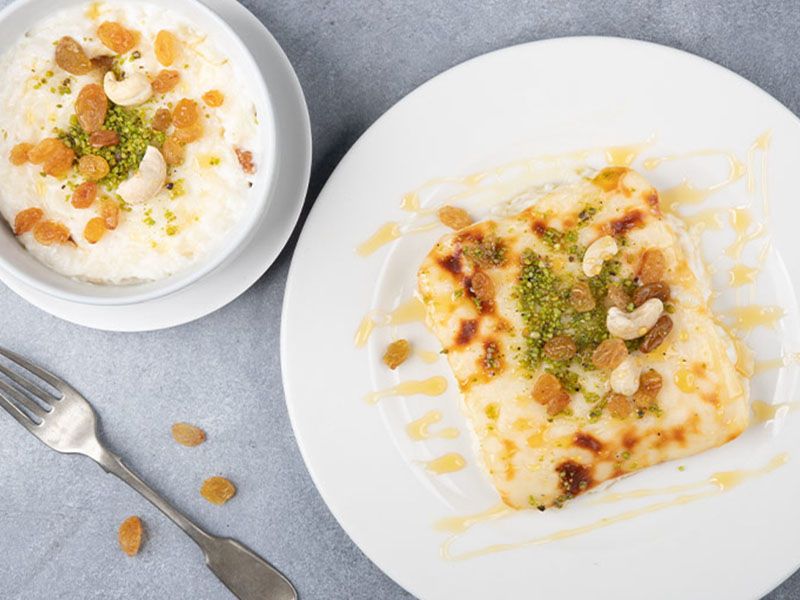 Rice Pudding With Qeshta And Honey