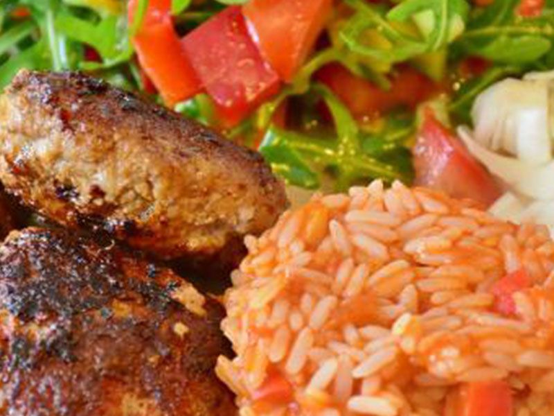 Kofta Rice Platter