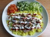 Rice With Chicken Shawerma And Nuts