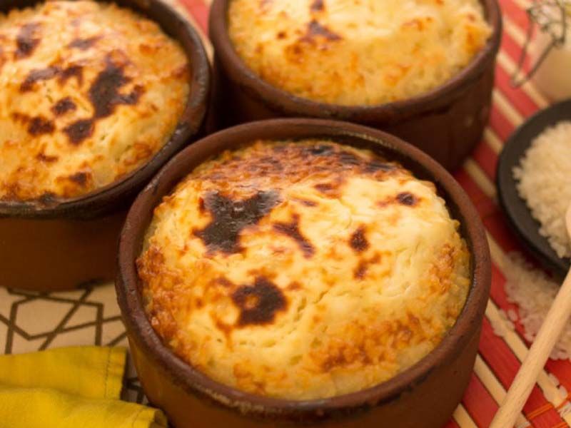 Plain Oven Baked Rice