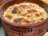 Oven Baked Rice with chicken casserole