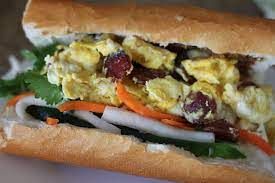 Eggs With Oriental Sausage Sandwich
