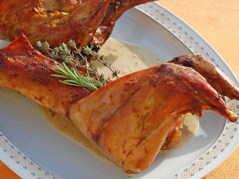 Fried rabbit