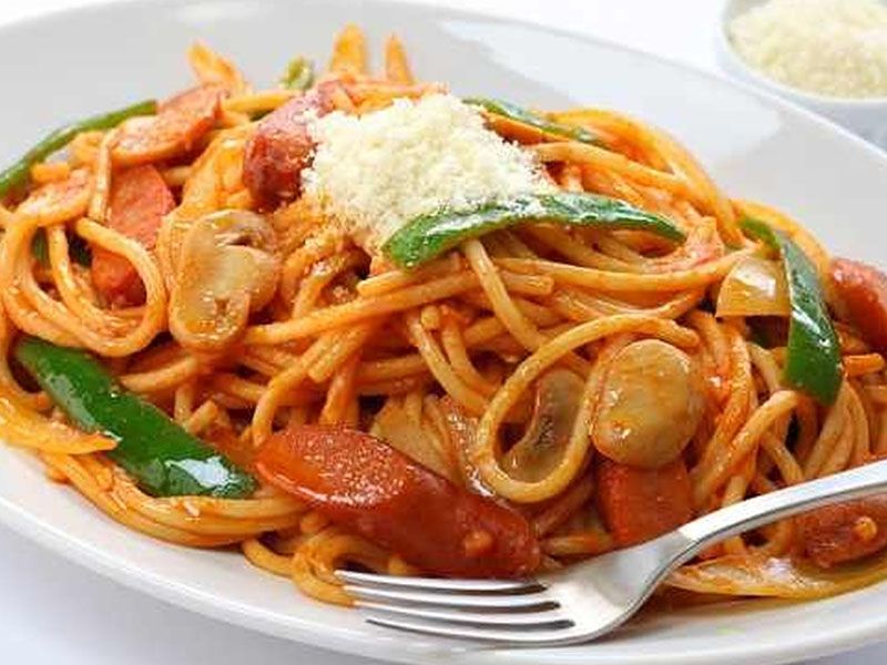 Oriental Sausage Spaghetti