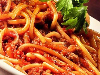 Spaghetti Pasta With Minced Meat