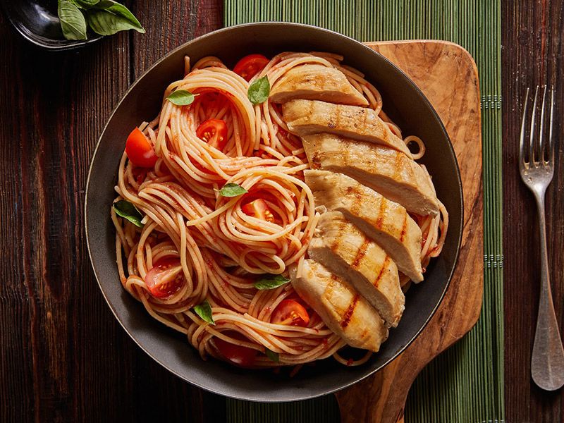 Spaghetti Chicken