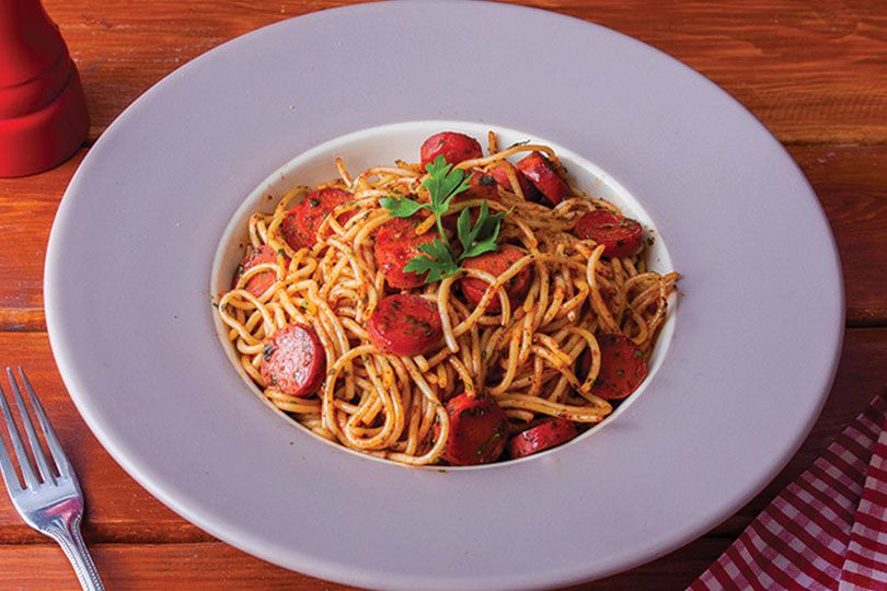 Hot dog Spaghetti