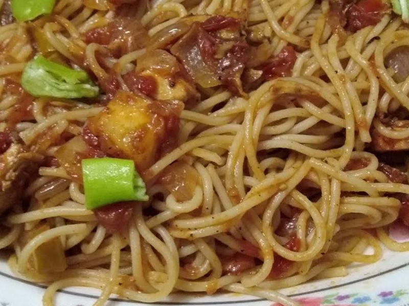 Chicken And Mushroom Spaghetti