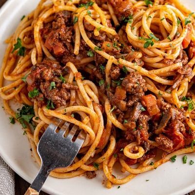 Spaghetti with sauce