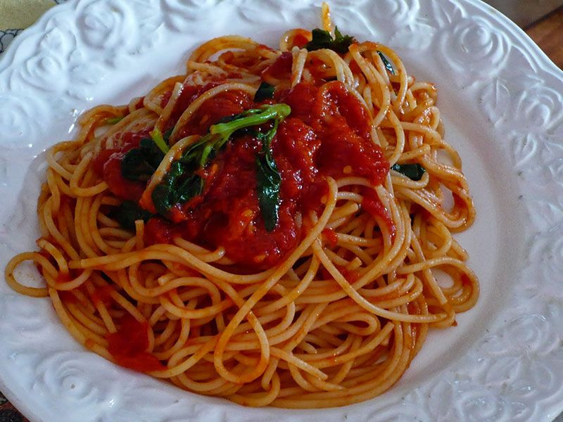 Spaghetti With Tomato Sauce