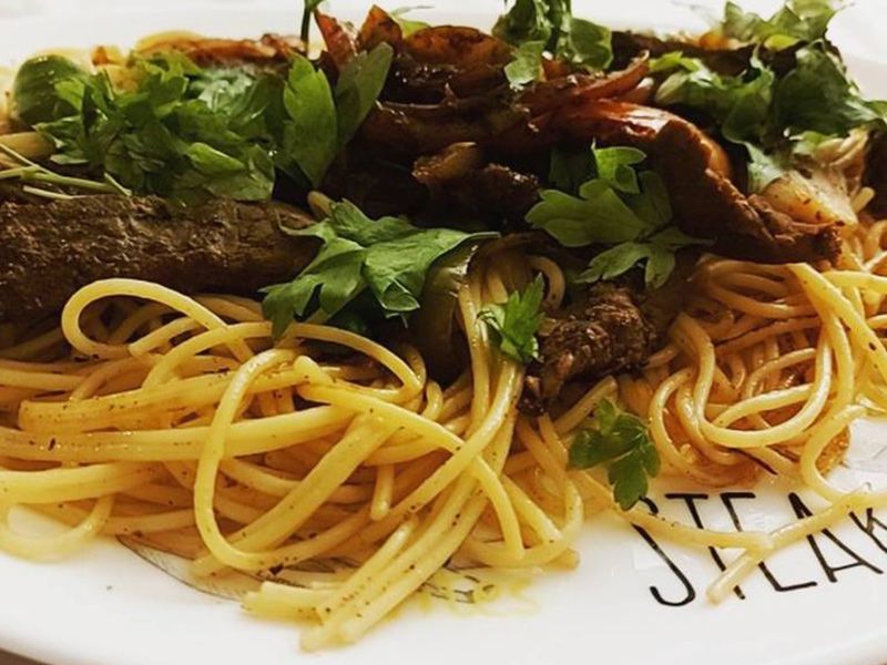 Spaghetti With Liver
