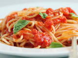 chicken red sauce Spaghetti