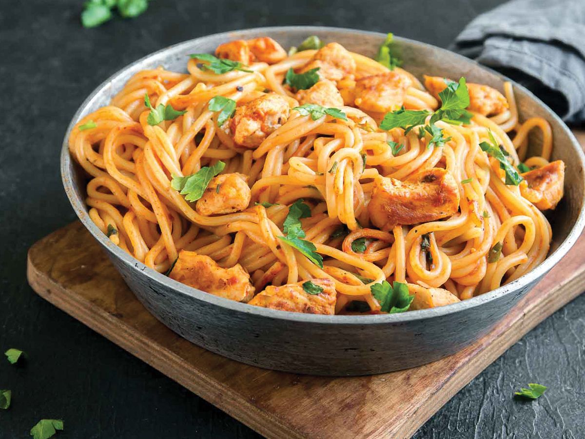 Spaghetti chicken pasta