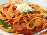 Alexandrian sausage spaghetti