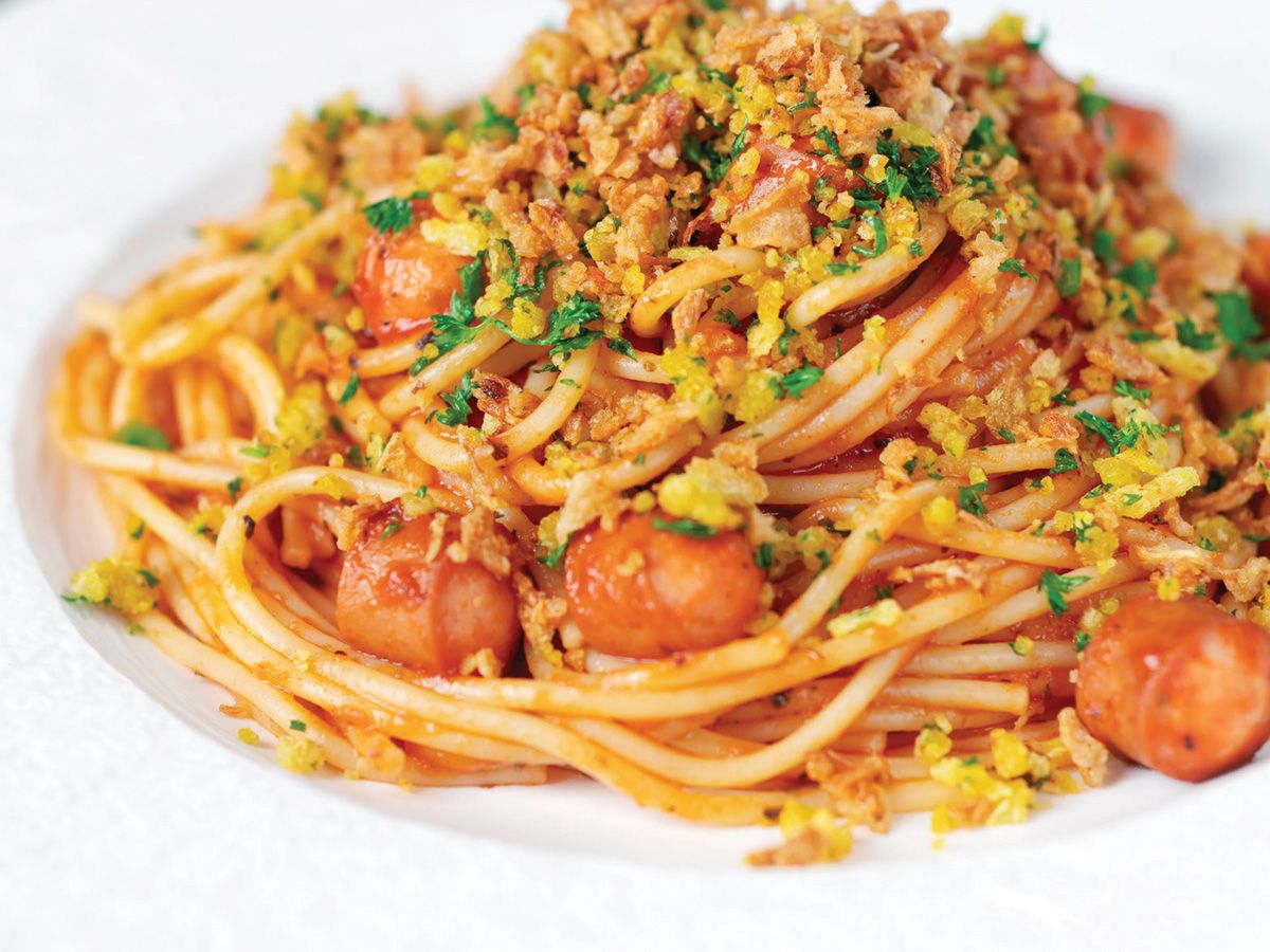 Spaghetti hot dog Pasta