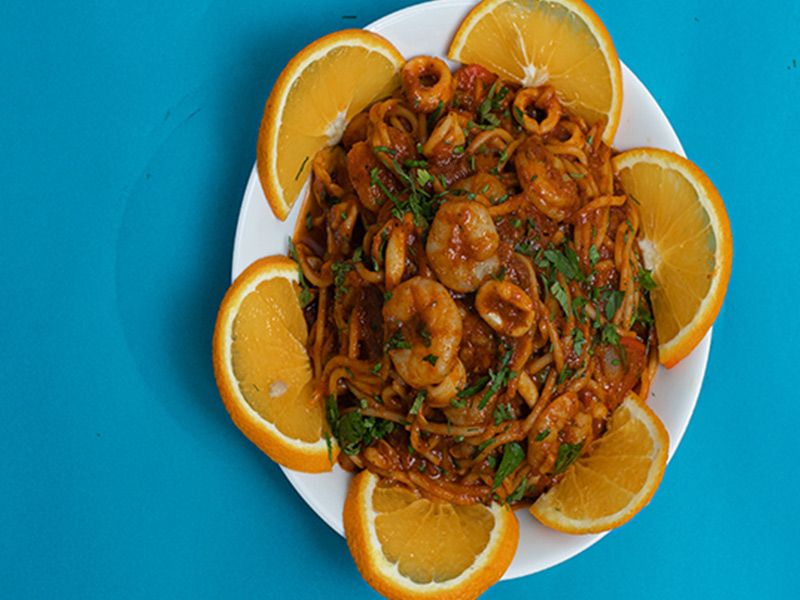 Spaghetti With Seafood