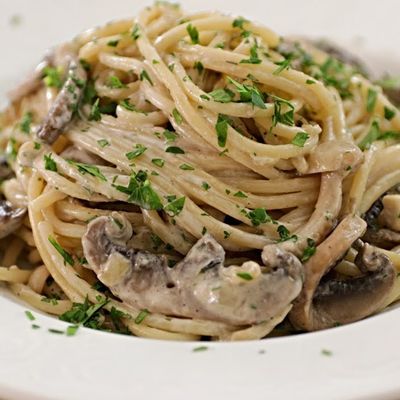 Mushroom spaghetti