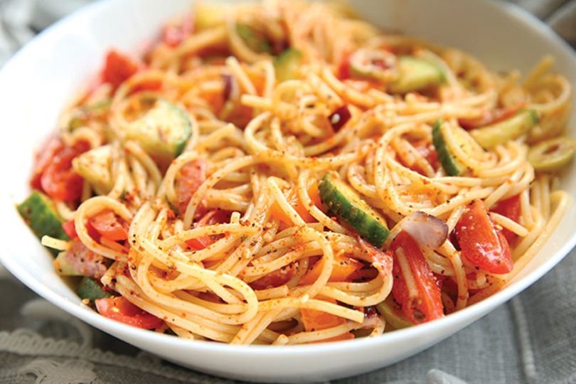 Spaghetti hot dog Large