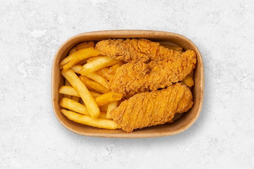 chicken strips with fries kids