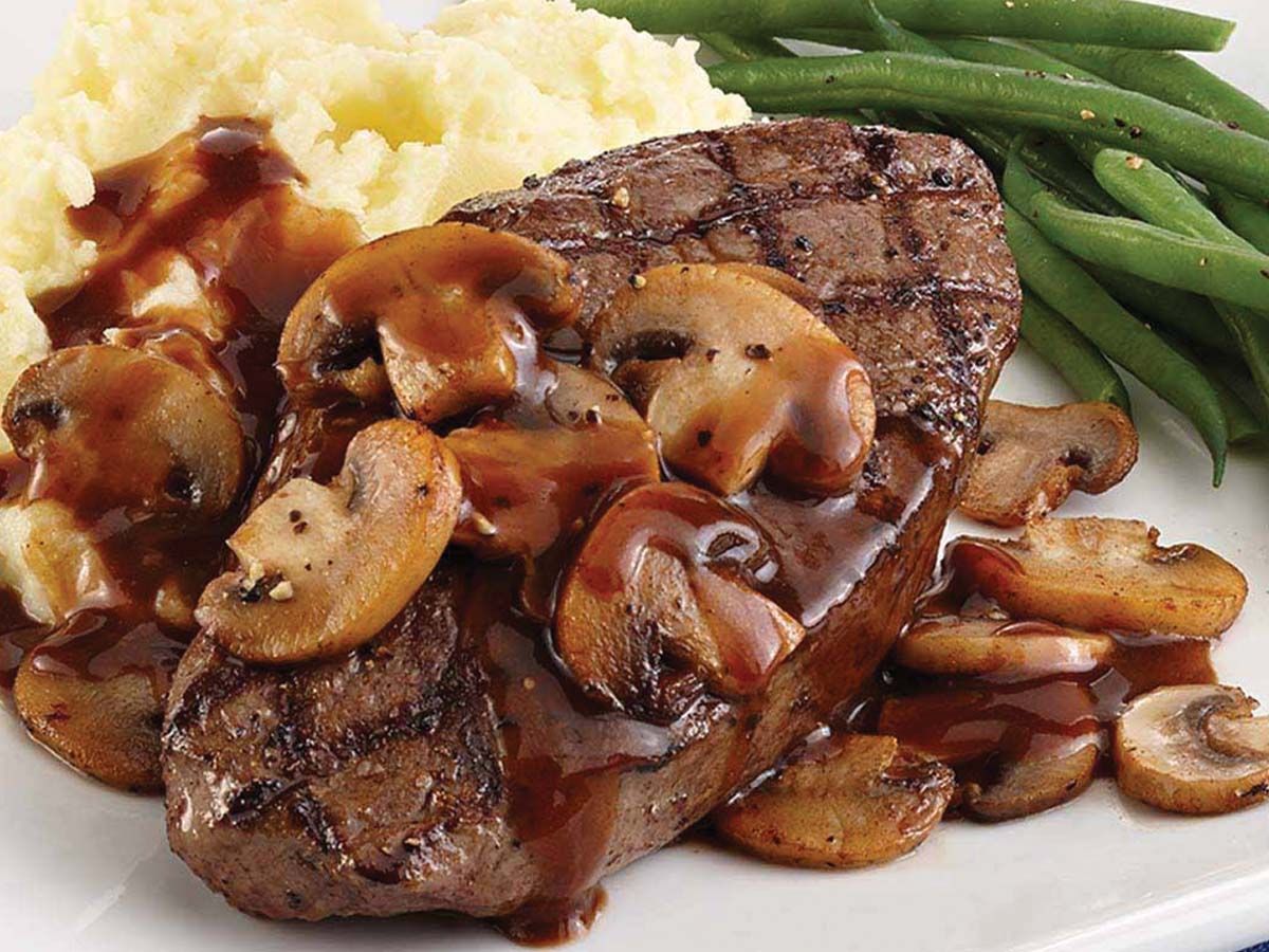 Mushroom Steak Plate