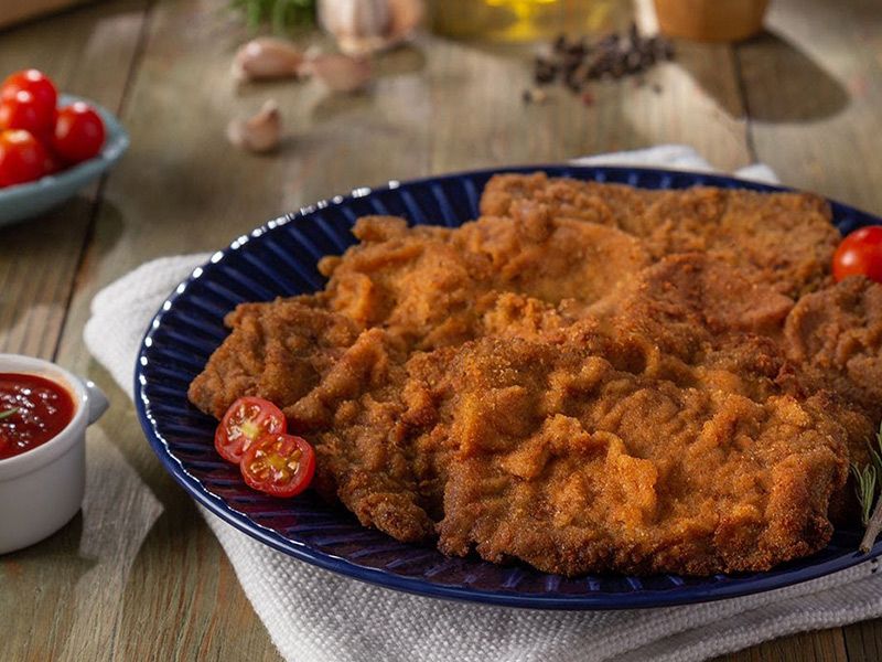 Escalope Pane platter